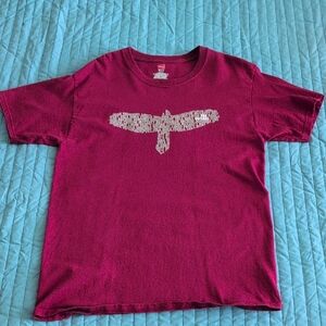 PRS Guitars Hanes Burgundy Red Bird Graphic Tee